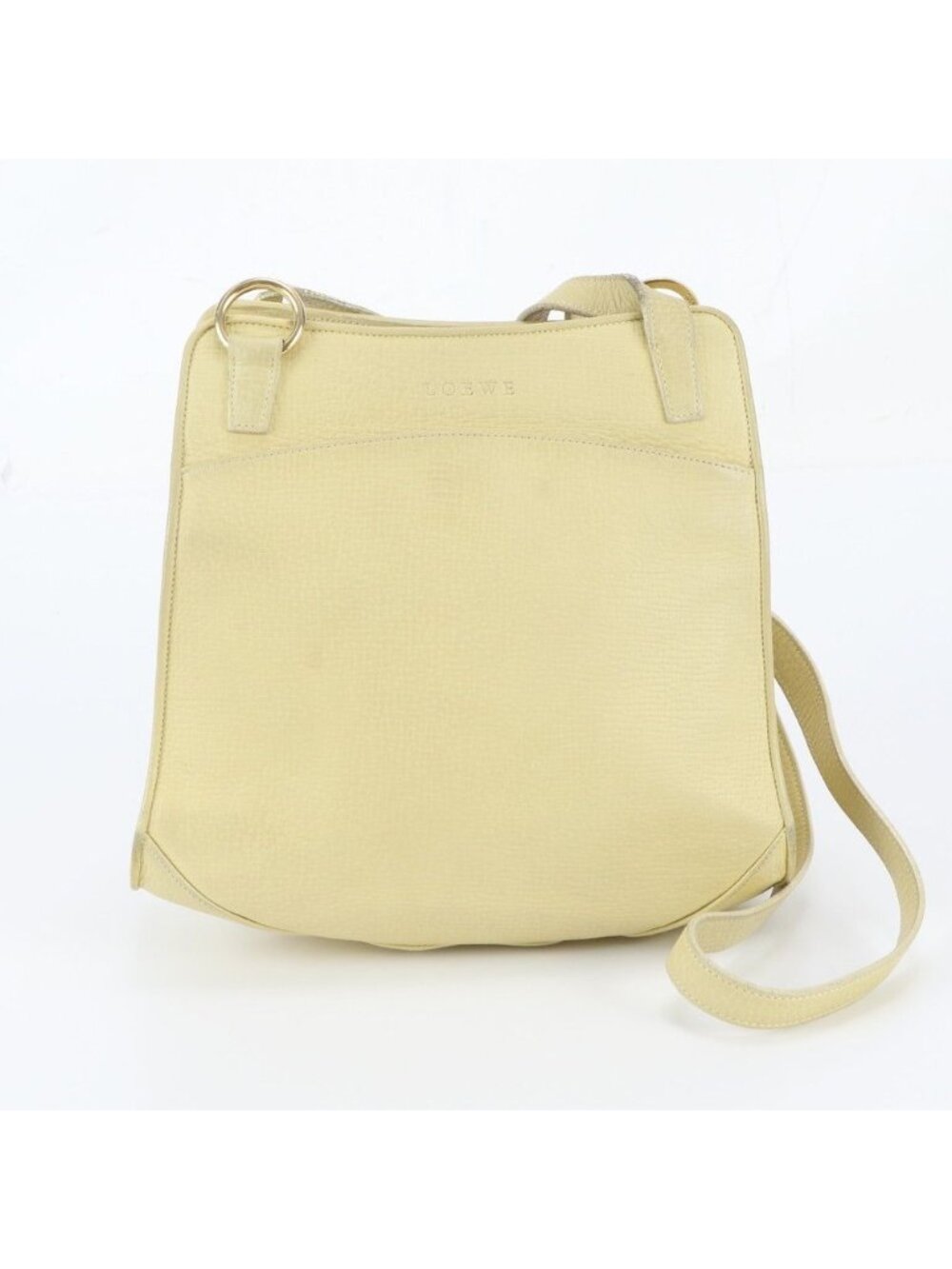 Loewe Vintage Leather Shoulder Bag Crossbody Hand Tote Gold